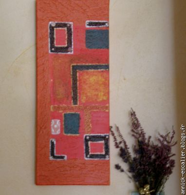 peint au couteau et pinceau